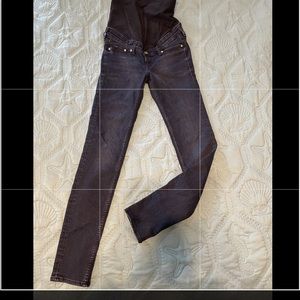 H&M| MAMA jeggings. Size 2. Dark Blue. Super Skinny jeans